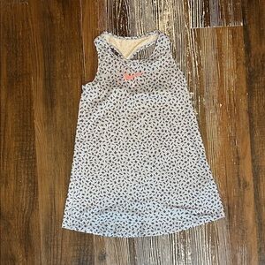 Nike Kids race back Casual Dress - light blue with navy scattered letters